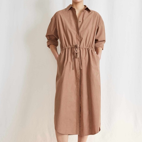 Apiece Apart Dresses & Skirts - Apiece Apart Molto Shirt Dress Deep Khaki size M/L